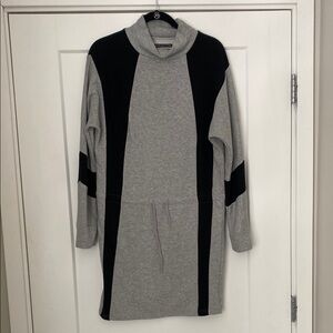 Urban Outfitters Gray and Black Mock Neck Dress